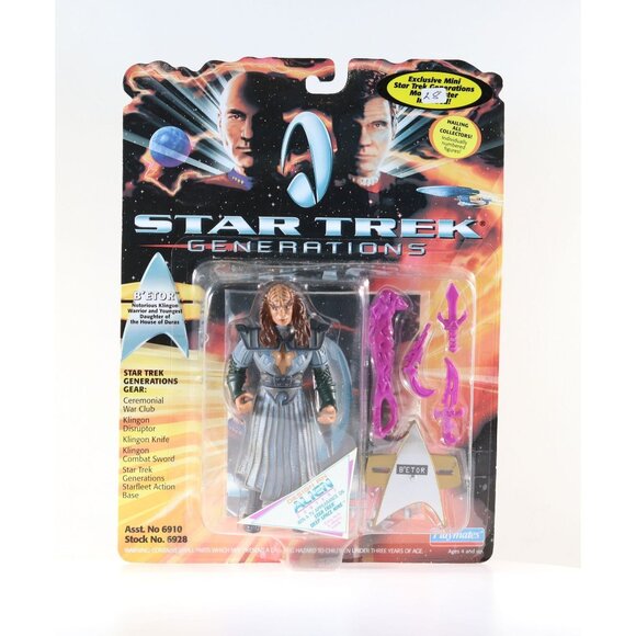 Star Trek Generations B' Etor Notorious Klingon Warrior Action Figure 1994 - Picture 2 of 9